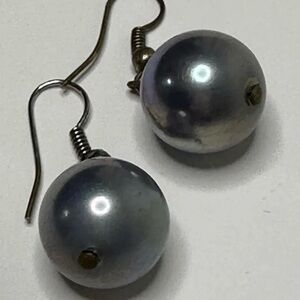 Elegant Silver Pearl Earrings